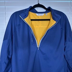 Peter Millar Men’s Quarter-Zip Pullover Blue Performance Layer